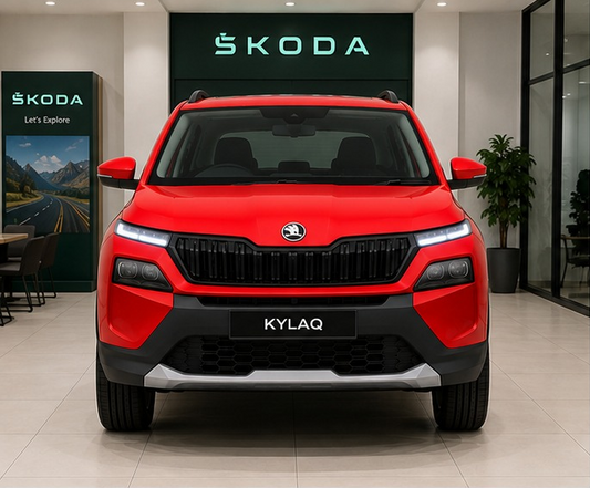 Kylaq Prestige 1.0 MT | Tornado Red | 2025 | Kms : 19063