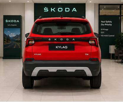 Kylaq Prestige 1.0 MT | Tornado Red | 2025 | Kms : 19063