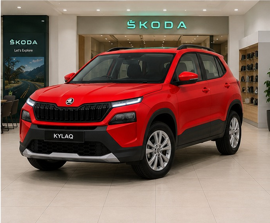 Kylaq Prestige 1.0 MT | Tornado Red | 2025 | Kms : 19063