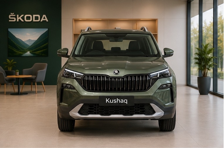 New Kushaq Prestige 1.0 AT | Shimla Green | 2026 | Kms : 5206