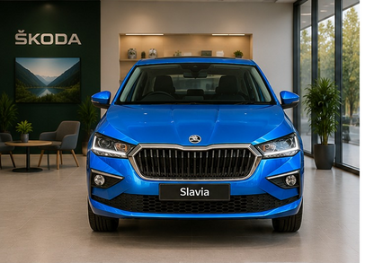 Slavia Prestige 1.5 AT | Crystal Blue | 2022 | Kms : 24459