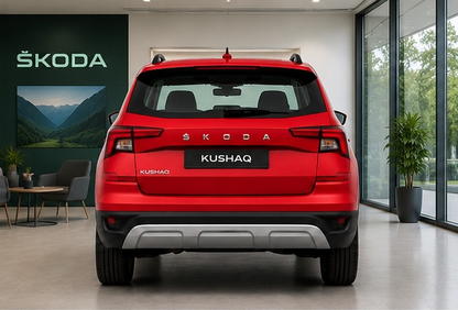 Kushaq Prestige 1.0 AT |  Tornado Red | 2023 | Kms : 14050